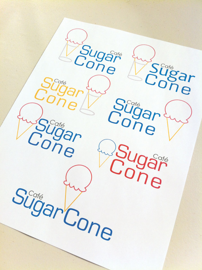 Sugar Cone neon light development